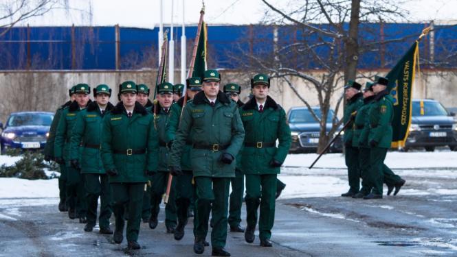 Notika Valsts robežsardzes priekšnieku maiņas ceremonija