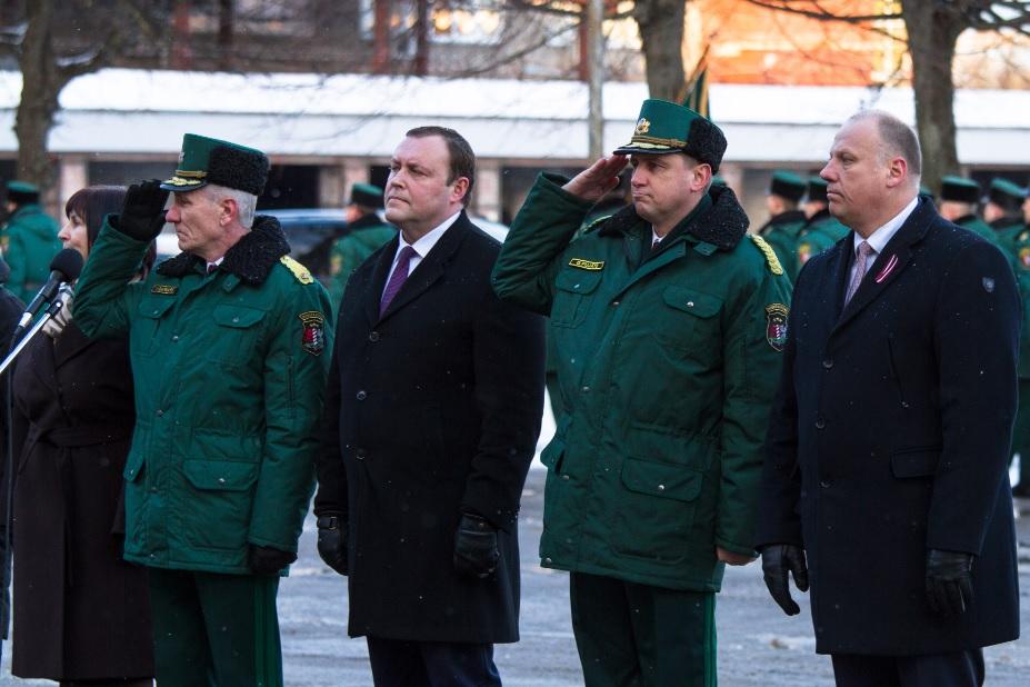 Notika Valsts robežsardzes priekšnieku maiņas ceremonija