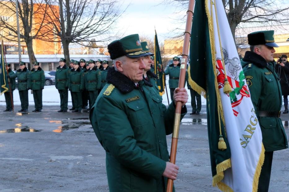 Notika Valsts robežsardzes priekšnieku maiņas ceremonija