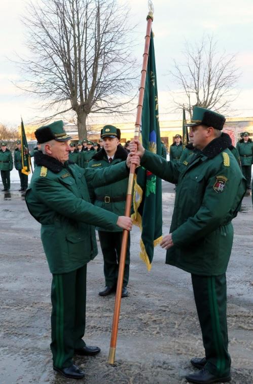 Notika Valsts robežsardzes priekšnieku maiņas ceremonija