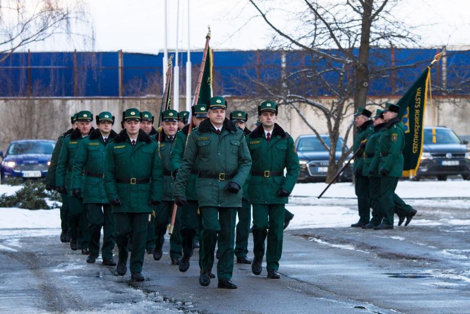 Notika Valsts robežsardzes priekšnieku maiņas ceremonija
