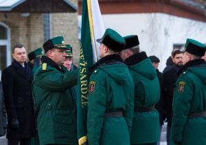 Notika Valsts robežsardzes priekšnieku maiņas ceremonija
